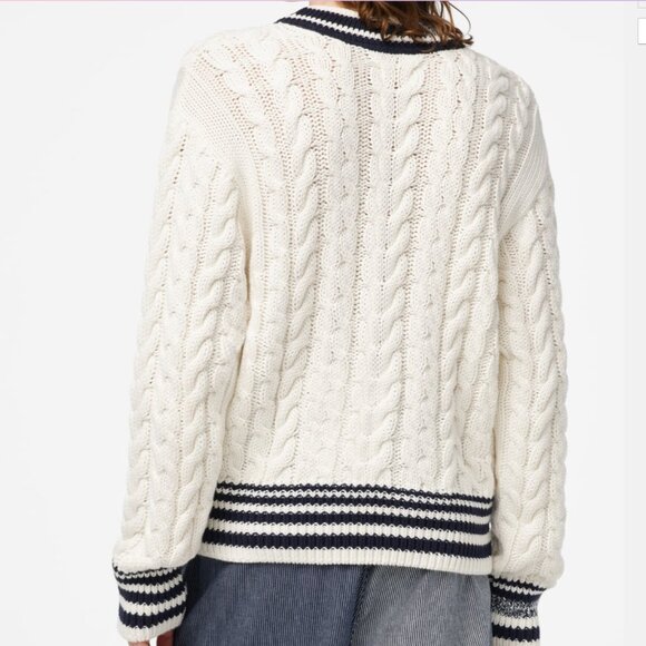 Zara SRPLS Super Rare Limited Edition Long Sleeve Cable Knit Sweater Men's Large - Picture 3 of 13